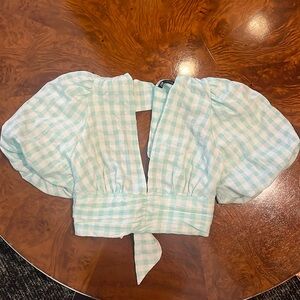 Green checkered shirt